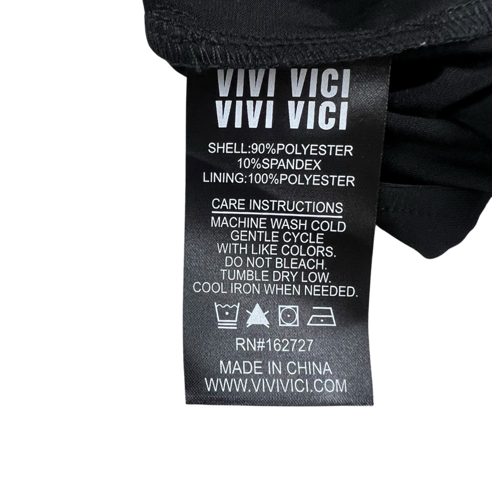 VIVI VICI Sharon Midi Black Cocktail Dress - Picture 15 of 15